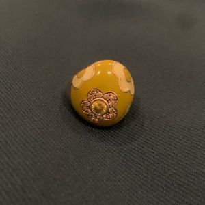 Belle Etoile green fleur ring